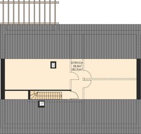 Poddasze projektu - APS 407 wariant 2