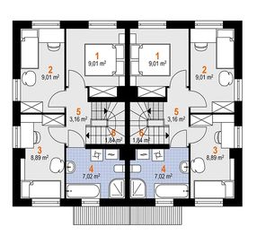 Piętro 1 projektu - Liszka Duolit (1958)