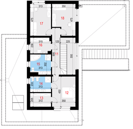 Piętro 1 projektu - Aedificatus I G2