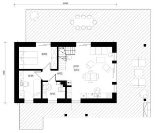 Parter projektu - Mazury - murowany
