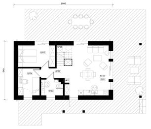 Parter projektu - Mazury 2 - murowany
