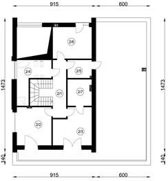 Piętro 1 projektu - N-180