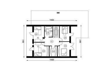 Piętro 1 projektu - N-181