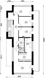 Piętro 1 projektu - N-172