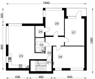 Piętro 1 projektu - B-472