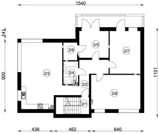 Piętro 1 projektu - B-471