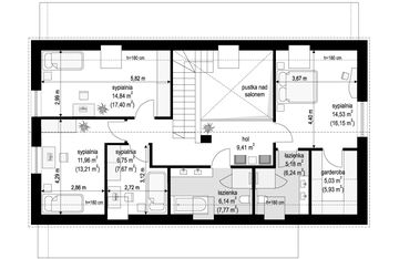 Poddasze projektu - Dom na zgrabnej 5