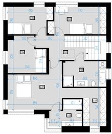 Piętro 1 projektu - A18