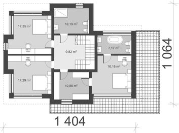 Piętro 1 projektu - uA445