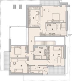 Projekt domu LK&1326 - rzut 1 piętra, dom liczy 5 pokoje, 3 łazienki i wc