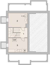 Projekt domu LK&1118 - rzut piwnicy, dom liczy 4 pokoje, 2 łazienki i wc