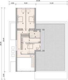 Piętro 1 projektu - LK&1866