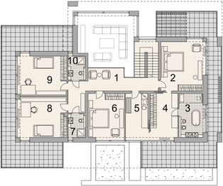 Piętro 1 projektu - LK&1829