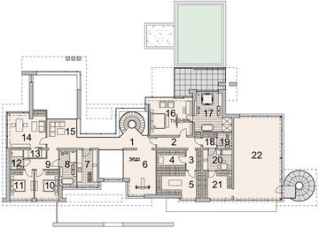 Piętro 1 projektu - LK&1825