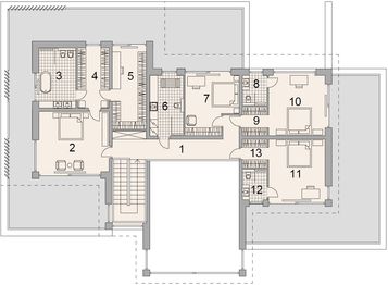 Piętro 1 projektu - LK&1740