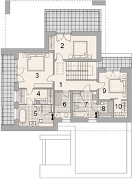 Piętro 1 projektu - LK&1713