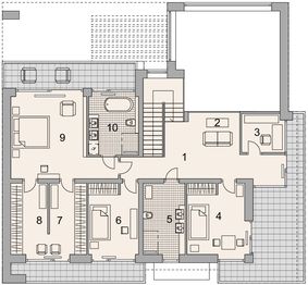 Piętro 1 projektu - LK&1689
