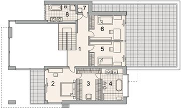 Piętro 1 projektu - LK&1652