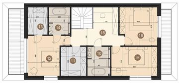 Piętro 1 projektu - Dom Aria