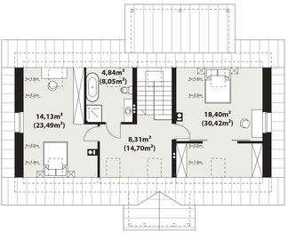 Poddasze projektu - Surażkowo 4