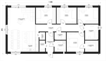 Parter - Dom prefabrykowany Parterowy 120B