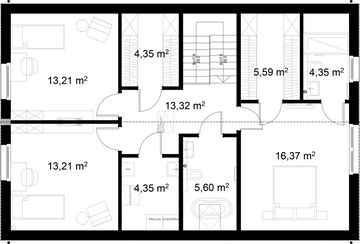 Poddasze - Dom prefabrykowany Stodoła 170B
