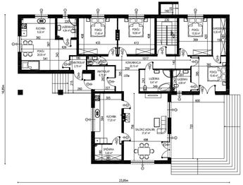 Projekt domu Planujdom 062 - rzut parteru, dom liczy 5 pokoje, 4 łazienki i wc