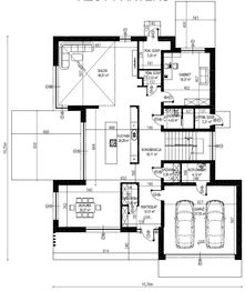 Projekt domu Planujdom 099 - rzut parteru, dom liczy 5 pokoje, 3 łazienki i wc