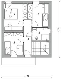 Piętro 1 projektu - BK-68 segment