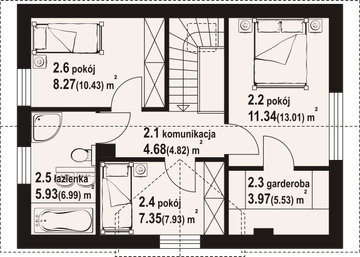 Poddasze projektu - Lisowo aa 70