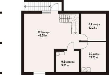 Piwnica projektu - Osiek 309 dw