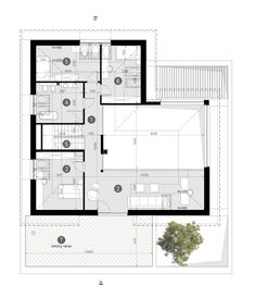 Projekt domu HomeKoncept 148 - rzut poddasza, dom liczy 5 pokoje, 3 łazienki i wc