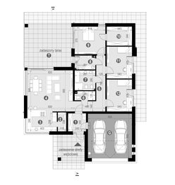 Projekt domu NewHouse 767 - rzut parteru, dom liczy 3 pokoje, 2 łazienki i wc