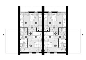 Projekt domu HomeKoncept 139 B - rzut poddasza, dom liczy 3 pokoje, 2 łazienki i wc