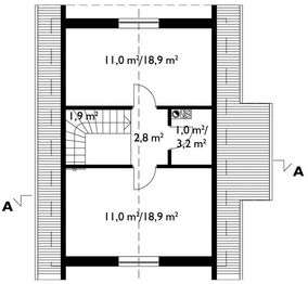 Poddasze projektu - Garaż M7 (248)