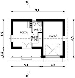 Parter projektu - Garaż M1 (242)