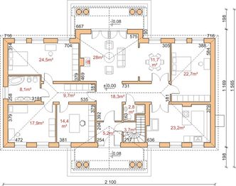 Parter projektu - Dom przy Jantarowej