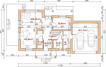 Parter projektu - Dom przy Herbacianej
