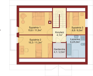 Poddasze projektu - Domek Prosty (010 ZD)