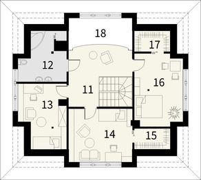 Poddasze projektu - Diament