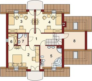 Poddasze projektu - Rozeta