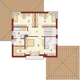 Piętro 1 projektu - Sima 2