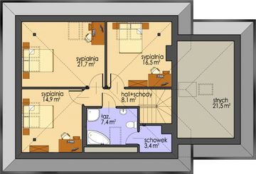 Poddasze projektu - AH 053
