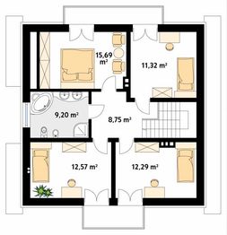 Poddasze projektu - Kos