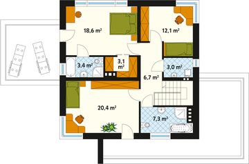 Piętro 1 projektu - Andromeda