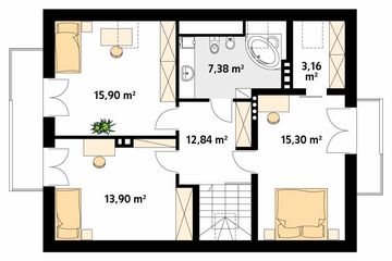 Poddasze projektu - Jabłoń