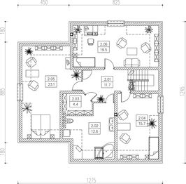Poddasze projektu - Chd