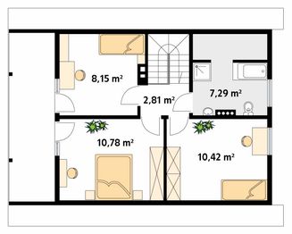 Poddasze projektu - Jaśmin 2 dr-S