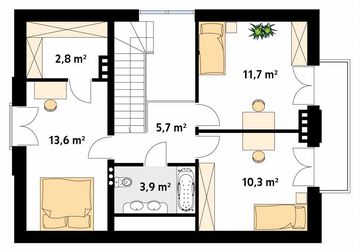 Poddasze projektu - Kawka 2