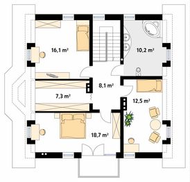Poddasze projektu - Caro 2